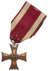 Krzyż Walecznych 1920 - mały Knedler - z małym numeratorem Krzyż numerowany 51548 Wymiary: 39,0 x 36,1 mm.&nbsp; Reference: Krogulec 5,3 