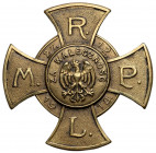 Pamiątkowy Krzyż ZA WALECZNOŚĆ Rady Ludowej Miasta Poznania Odznakę ustanowiono uchwałą Rady Ludowej miasta Poznania w dniu 3 listopada 1919. Nadawana...