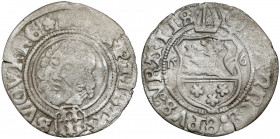 Śląsk, Jan V Turzo, Grosz Nysa 1506 - błędna data 156 Rzadki grosz nyski w odmianie z błędnie wybitą datą (156 zamiast 1506). Jak na ten typ to dobrej...