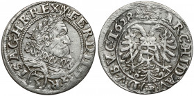 Śląsk, Ferdynand II, 3 krajcary 1628 HR, Wrocław Odmiana z datą skróconą (628). 
Reference: Ejzenhart-Miller 681
Grade: VF+ 