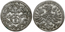 Śląsk, Ferdynand III, Grosik 1650 GG, Cieszyn Reference: F.u.S. 3094
Grade: VF+ 