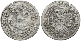 Śląsk, Leopold I, 3 krajcary 1670 SHS, Wrocław Reference: Ejzenhart-Miller 1004
Grade: XF 