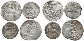 Turcy Seldzużcy, Ajjubidzi, Ilkhanidzi, zestaw monet (4szt) Turcy Seldżucy z Rum (Anatolia), Mas‛ūd II ibn Kay Kāwūs (682-696=1284-1297), dirham Ajjub...