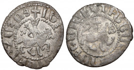 Armenia, Oshin (1308-1320) Takvorin Srebro, średnica 20,9 x 19,3 mm, waga 2,55 g.&nbsp; 
Grade: VF+ 