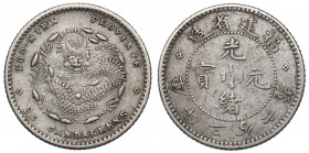 China, Fukien Province, 10 cash no date (1896-1903) Srebro, średnica 15.8 mm, waga 1.29 g. Moneta pozyskana spoza terytorium RP - nie wymagająca pozwo...