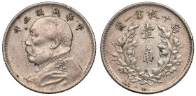 China, Shikai, 10 Fen / 10 cents (Jiao) year 3 (1904) - rare Srebro, średnica 18.4 mm, waga 2.63 g. Moneta pozyskana spoza terytorium RP - nie wymagaj...