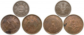 China, lot of 3 bronze coins (3pcs) Moneta pozyskana spoza terytorium RP - nie wymagająca pozwoleń wywozowych. Coin obtained from outside the territor...