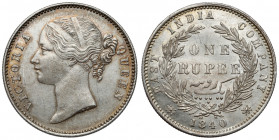 India - British, Victoria, Rupee 1840 
Grade: XF/XF+ 