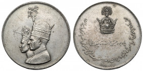 Iran, Mohammed Reza Pahlevi, Coronation medal 1967 Średnica 30.1 mm, waga 10.77 g. 
Grade: VF+ 