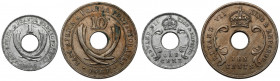 East Africa, Uganda, Edward VII, 1 and 10 cents 1907 (2pcs) 
Grade: XF 