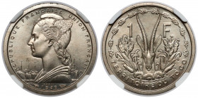 Togo, 1 franc 1948 - Essai / Próba 
Grade: NGC MS65 