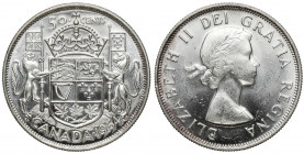 Canada, Elizabeth II, 50 cents 1954 
Grade: UNC/AU 