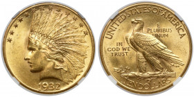 USA, 10 dollars 1932 - Indian Head Reference: Krause KM# 130
Grade: NGC MS63+ 