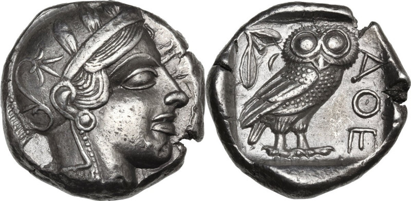 Continental Greece. Attica, Athens. AR Tetradrachm, c. 454-404 BC. Obv. Head of ...