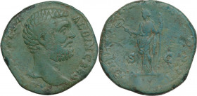 Clodius Albinus as Caesar (193-195). AE Sestertius. Struck under Septimius Severus, 194-5 AD. Obv. [D CLOD] SEPT ALBIN CAES. Bare head right. Rev. FEL...