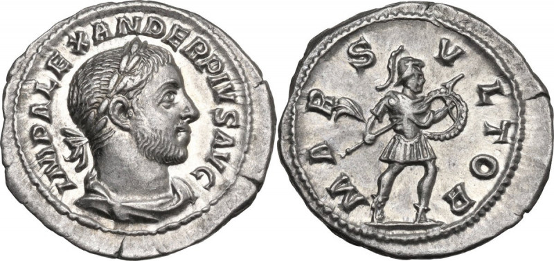 Severus Alexander (222-235 AD). AR Denarius, 231-235 AD. Obv. IMP ALEXANDER PIVS...