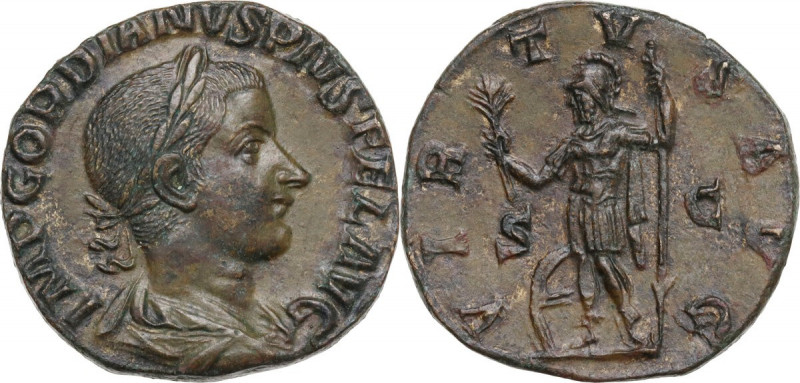 Gordian III (238-244). AE Sestertius, 240 AD. Obv. IMP CAES M ANT GORDIANVS AVG....