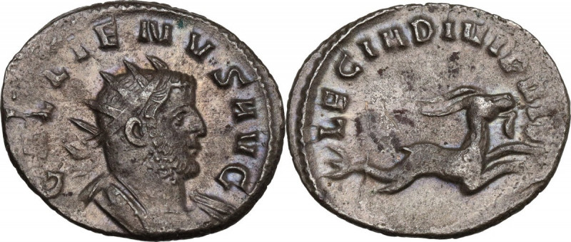 Gallienus (253-268). BI Antoninianus, Mediolanum mint, 260-261 AD. Obv. GALLIENV...