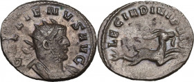 Gallienus (253-268). BI Antoninianus, Mediolanum mint, 260-261 AD. Obv. GALLIENVS AVG. Radiate and cuirassed bust right . Rev. LEG I ADI VI P VI F. Ca...