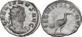 Gallienus (253-268). BI Antoninianus, Mediolanum mint, 260-261 AD. Obv. GALLIENVS AVG. Radiate and cuirassed bust right . Rev. LEG III ITAL VII P VII ...