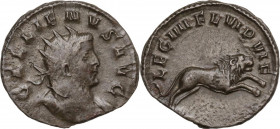 Gallienus (253-268). BI Antoninianus, Mediolanum mint, 260-262 AD. Obv. GALLIENVS AVG. Radiate and cuirassed bust right. Rev. LEG IIII FL VI P VI F. L...