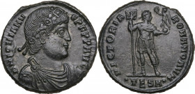 Jovian (363-364). AE 28 mm. Thessalonica mint, 363-364. Obv. DN IOVIANVS PF PP AVG. Laurel and rosette-diademed, draped and cuirassed bust right. Rev....