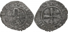 Avignone. Urbano V (1362-1370), Guglielmo de Grimoard. Denaro. D/ Due chiavi in palo. R/ Croce patente; chiavette decussate nel II quarto. CNI -; M. -...
