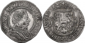 Correggio. Siro d'Austria Principe (1616-1630). Da 8 Soldi. D/ Busto corazzato a destra. R/ Arme inquartata caricata dello scudetto con fascia, il tut...