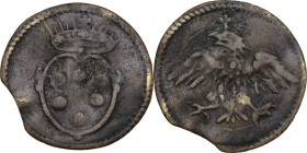 Modena. Alfonso II d'Este (1559-1597). Gettone. D/ Stemma Medici coronato. R/ Aquila estense. Cf. CNI tav. XVIII, 22/23 (Modena) per il diritto; Cf. C...