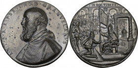 Napoli. Antoine Perrenot de Granvelle (1516-1586), vescovo di Arras, arcivescovo di Malines e viceré del Regno di Napoli. Medaglia fusa s.d. (1571). D...