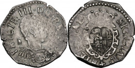 Napoli. Filippo III di Spagna (1598-1621). Tarì. D/ Busto radiato e corazzato a destra; dietro, IAF (Giovanni Antonio Fasulo Maestro di zecca); sotto ...