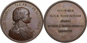 Regnando Vittorio Emanuele II (1861-1878). Vittorio Emanuele I (1802-1821). Medaglia di restituzione s.d. (1864/65) della Serie celebrativa della Real...