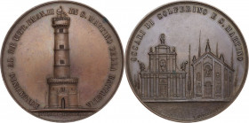 Umberto I (1844-1900). Medaglia 1893. D/ MONUMENTO AL RE VITT. EMAN. II IN S. MARTINO DELLA BATTAGLIA. Il monumento; in esergo, OTTOBRE MDCCCXCIII. R/...