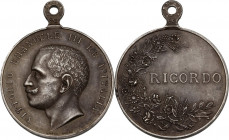 Vittorio Emanuele III (1869-1943). Medaglia Ricordo della Real Casa, I tipo. D/ VITTORIO EMANUELE III RE D'ITALIA. Testa nuda a sinistra. R/ RICORDO. ...