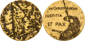 Paolo VI (1963-1978), Giovanni Battista Montini. Medaglia annuale A.XIV. D/ PAULUS VI PM ANNO XIV. Busto a sinistra con berrettino tra raggi; in basso...