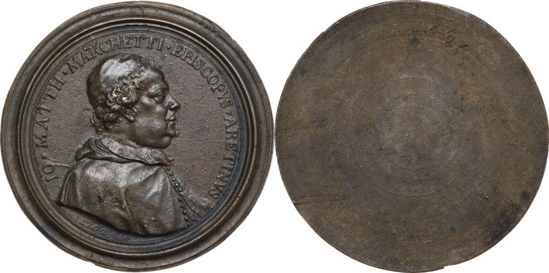Giovanni Matteo Marchetti (1647-1704). Medaglia uniface 1702. D/ IO. MATTH. MARC...