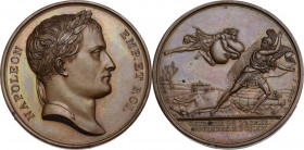 Napoleone I (1805-1814) Imperatore di Francia e Re d'Italia. Medaglia 1812 per la ritirata dell'esercito durante la Campagna di Russia. D/ NAPOLEON EM...
