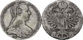Austria. Maria Theresia (1740-1780). Taler 1780. AR. 27.79 g. 40.00 mm. RR. Chinese chopmark. VF.