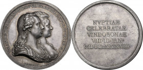 Austria. Franz II (1792-1835). Medal 1788, for the wedding of Archduke Franz with Princess Elisabeth of Württemberg. Montenuovo 2177; Klein/Raff 66.a;...