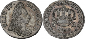 Denmark. Frederik IV (1699-1730). 8 skilling 1703, Glückstadt Kopf. KM 479; Hede 42; Sieg. 55.1. AR. 3.00 g. 20.50 mm. High grade AU.