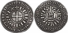 France. Philip IV (1268-1314), called the Fair. Gros tournois à l'O rond , 1303-1306. Dupl. 213; Ciani 203; Laf. 217. AR. 4.05 g. 25.50 mm. Good VF.
