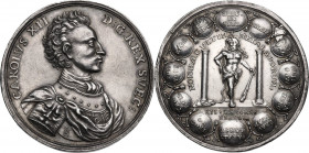 Sweden. Karl XII (1697-1718). Medal 1706 celebrating the King's victories and glorious war campaigns (1700-1706). Hildebrand I, S. 541, 106; Pax in Nu...