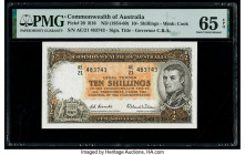 Australia Commonwealth Bank of Australia 10 Shillings ND (1954-60) Pick 29 R16 PMG Gem Uncirculated 65 EPQ. 

HID09801242017

© 2020 Heritage Auctions...