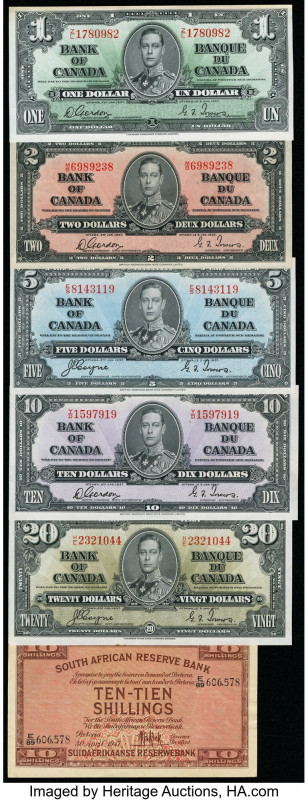 Canada and South Africa Group of 6 Examples Very Fine-Crisp Uncirculated. 

HID0...