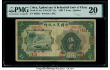 China Agricultural & Industrial Bank of China, Hankow 5 Yuan 1932 Pick A110a S/M#C287-42a PMG Very Fine 20. 

HID09801242017

© 2020 Heritage Auctions...