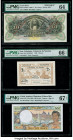 Costa Rica Banco Anglo-Costarricense 10 Colones 1903-17 Pick S123s3 Specimen PMG Choice Uncirculated 64; New Caledonia Tresorerie de Noumea, Bon de Ca...
