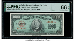 Cuba Banco Nacional de Cuba 1000 Pesos 1950 Pick 84 PMG Gem Uncirculated 66 EPQ. 

HID09801242017

© 2020 Heritage Auctions | All Rights Reserved