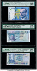 France Banque de France 50 Francs 1997-99 Pick 157Ad PMG Superb Gem Unc 68 EPQ; Ireland - Northern Bank of Ireland 5 Pounds 1.1.2013 Pick 86 PMG Super...