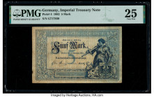Germany Imperial Treasury Note 5 Mark 10.1.1882 Pick 4 PMG Very Fine 25. A foreign substance has been noted on this example.

HID09801242017

© 2020 H...