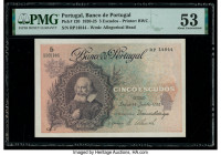 Portugal Banco de Portugal 5 Escudos 14.6.1922 Pick 120 PMG About Uncirculated 53. 

HID09801242017

© 2020 Heritage Auctions | All Rights Reserved